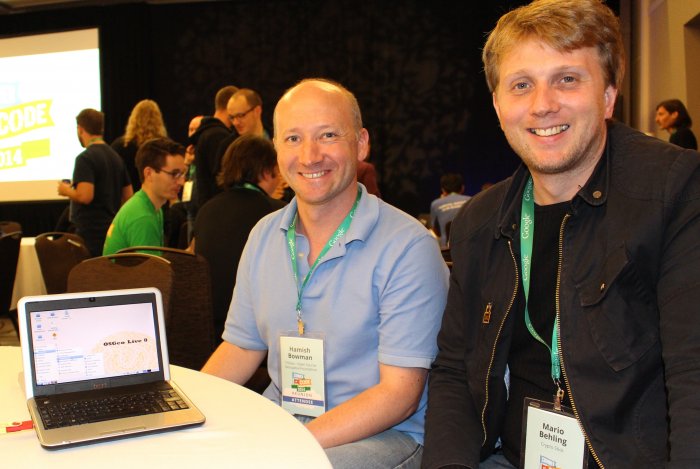 Google Reunion Hamish Bowman and Mario Behling Lubuntu Founder